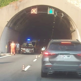 Ventimiglia, incidente stradale sull'A10: traffico bloccato in autostrada