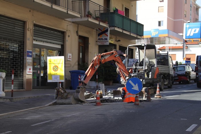 I lavori in via Martiri