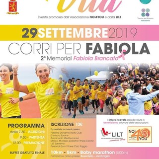 Ventimiglia: domenica 9 ottobre la quarta edizione di “Corri per Fabiola”
