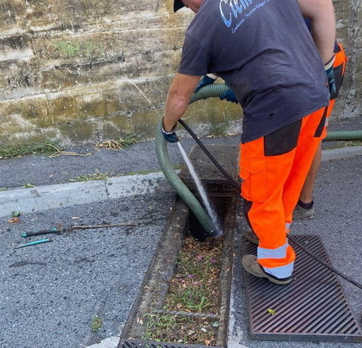 Ventimiglia: proseguono le opere di manutenzione e potatura in città, oggi interventi in via Caduti del Lavoro (Foto)