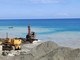 I lavori sulle spiagge di Bordighera