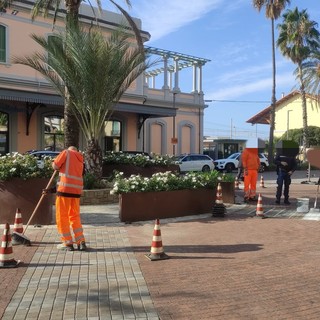 I lavori in piazza della Stazione