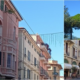 Bordighera verso il Natale, installate le luminarie lungo le vie (Foto)