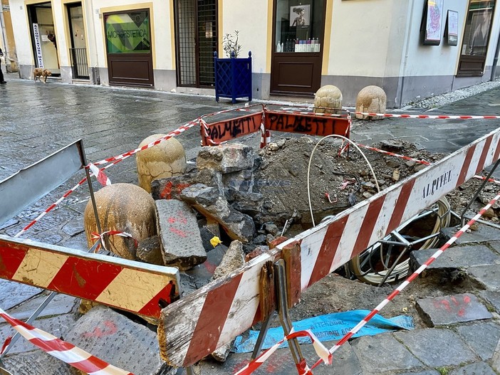 I lavori in piazza Nota