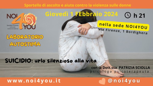 Bordighera: giovedì prossimo da 'Noi4You' una serata del 'Laboratorio di Autostima'