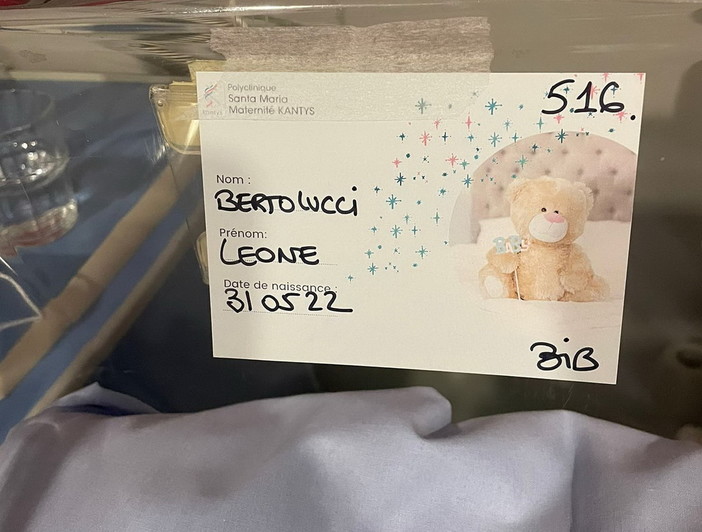 Ventimiglia: il vice Sindaco Simone Bertolucci è diventato papà, Azzurra ha dato alla luce Leone