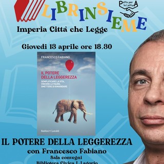 Imperia: Librinsieme, giovedì la Ubik porta alla Lagorio il mental coach Francesco Fabiano