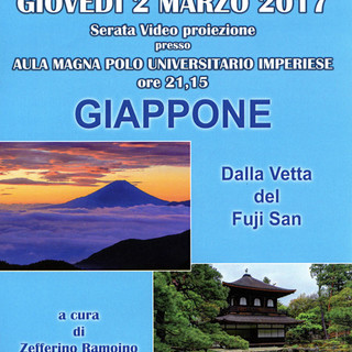 Imperia: giovedì sera nell’Aula Magna del Polo Universitario la proiezione del viaggio-spedizione sul Fuji San