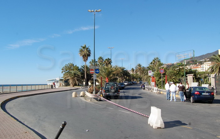 Sanremo: regolamentazione della viabilità per lavori di segnaletica del nuovo parcheggio sul Lungomare Calvino