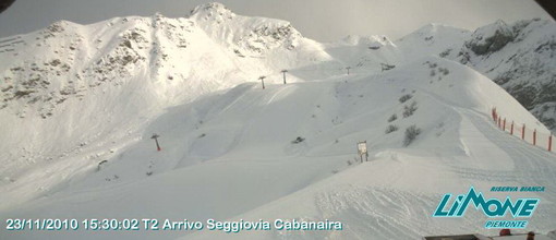 Apertura anticipata degli impianti a Limone Piemonte dopo le ultime nevicate