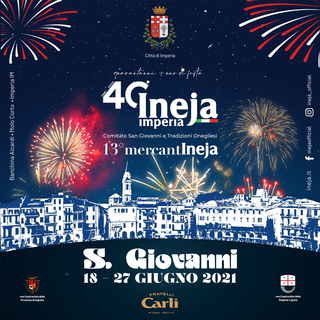 Imperia: tutto pronto per Ineja, alle 18.30 il taglio del nastro per la 41ª Festa di San Giovanni