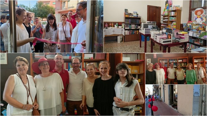 Bordighera, incendio distrugge libreria: inaugurata la nuova sede temporanea (Foto e video)