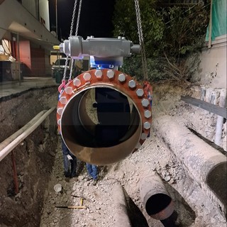 Ventimiglia: lavori alla tubazione del Roya, interruzione dell'acqua e intervento degli operai