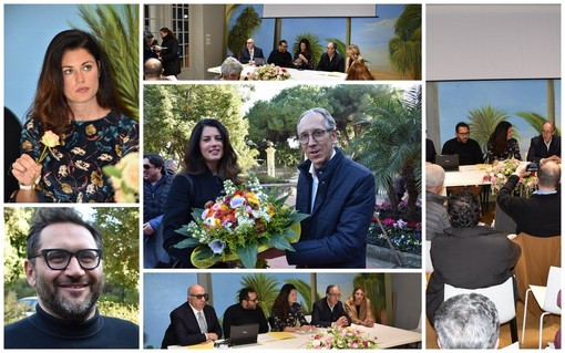 Sanremo: Daniela Ferolla e Giuseppe Calabrese pronti ad un 'bagno' nei fiori con 'Linea Verde' di domenica (Foto e Video)