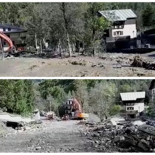 Limone Piemonte: Anas al lavoro per ripristinare la strada statale 20 lungo il torrente Vermenagna (Foto e Video)