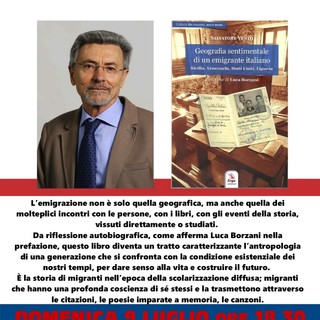 &quot;Geografia sentimentale di un emigrante italiano&quot;, a Sanremo la presentazione del libro di Salvatore Vento