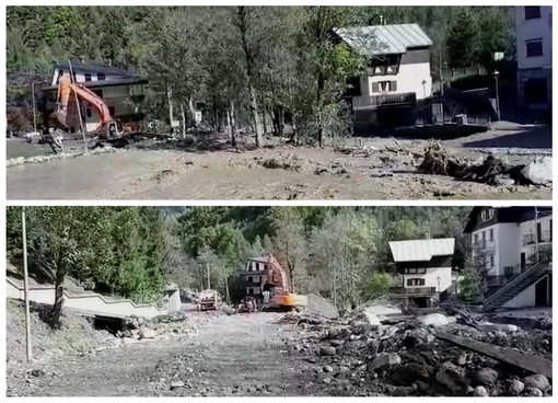 Limone Piemonte: Anas al lavoro per ripristinare la strada statale 20 lungo il torrente Vermenagna (Foto e Video)