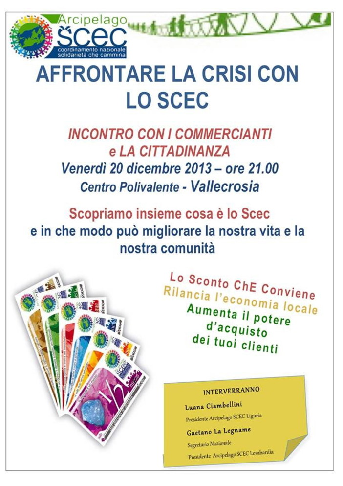 Vallecrosia: venerdì sera la presentazione del sistema SCEC