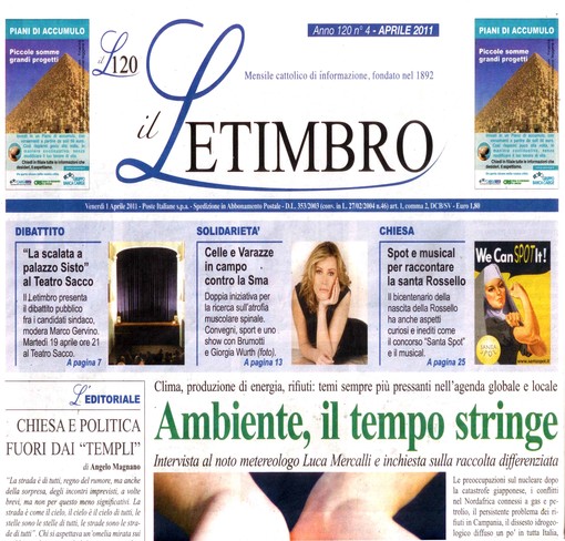 In edicola &quot;Il Letimbro&quot; di aprile