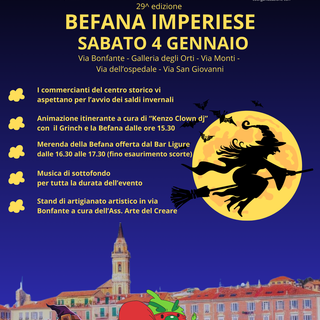 Domani torna  la “Befana Imperiese”: il programma