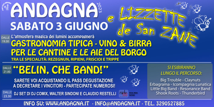 Molini di Triora: nella frazione di Andagna torna a giugno 'E Lizzette de San Zane'