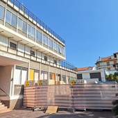 Bordighera, lavori a Palazzo del Parco: sopralluogo del sindaco Ingenito (Foto)