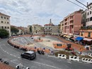 Il cantiere di piazza Eroi