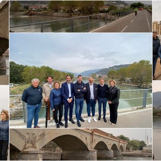 Messa in sicurezza del torrente Argentina tra Taggia e Riva Ligure: sopralluogo di Regione, dal 2023 i primi lavori e poi il ponte (Foto e video)