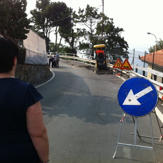 Sanremo: rimane aperta via Duca D'Aosta ma i lavori proseguiranno per la messa in sicurezza