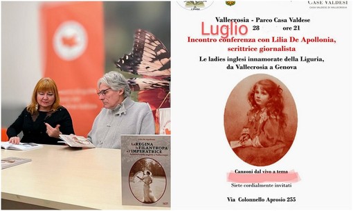 Vallecrosia, le ladies inglesi innamorate della Liguria: conferenza con Lilia De Apollonia a Casa Valdese (Foto)