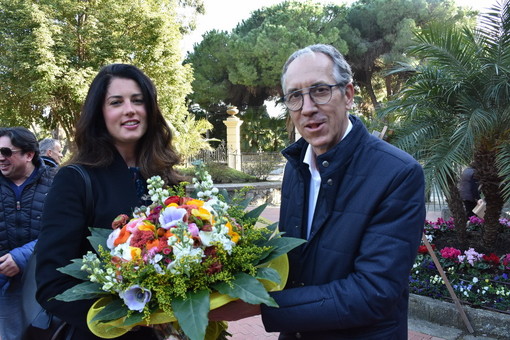 Alberto Biancheri con la conduttrice di 'Linea Verde', Daniela Ferolla