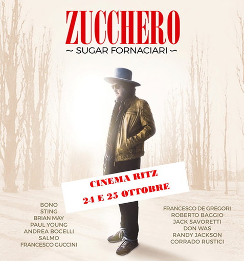 Un'ora e quaranta minuti: la prossima settimana a Sanremo il film di Zucchero Sugar Fornaciari