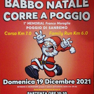 Sanremo: domenica 19 a Poggio la quinta edizione della 7 km e family run