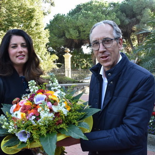 Alberto Biancheri con la conduttrice di 'Linea Verde', Daniela Ferolla