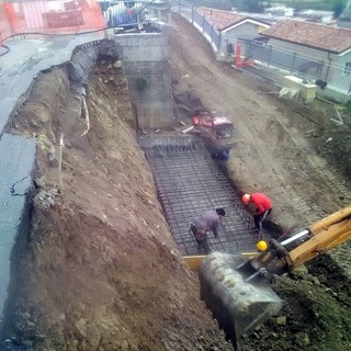 Sanremo: proseguono i lavori sulla strada per Bussana per poter riaprire al più presto (Foto)