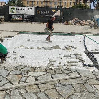 Sanremo: sottoservizi e poi la pavimentazione nuova per il solettone, lavori in chiave palco Festival?