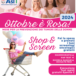 'Shop &amp; Screen', la prevenzione al supermercato con Asl1 nell'ambito di 'Ottobre Rosa'