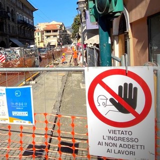 I lavori in via Cavour