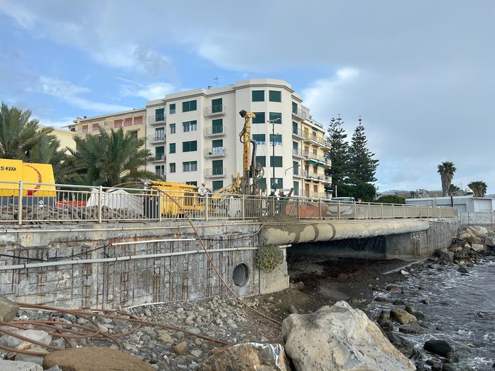 Sanremo, al via i lavori nel tratto finale del torrente San Romolo (Foto)