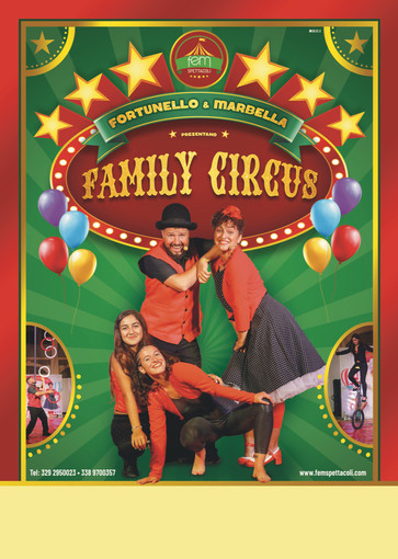 Family Circus a Badalucco: &quot;Stasera lo show per tutti i bambini da 0 a 100 anni&quot;