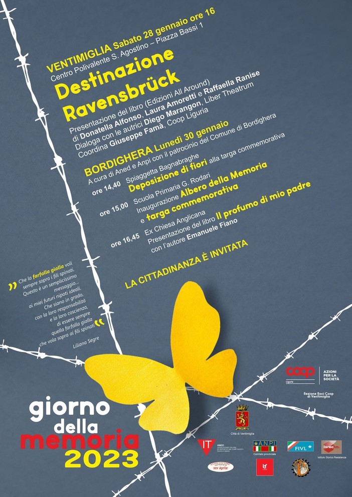 Ventimiglia: sabato al Centro Polivalente la presentazione del libro &quot;Destinazione Ravensbrück&quot;