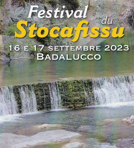 Badalucco: anche la locandina del Festival dello Stoccafisso per dire un secco 'No alla Diga' (Video)