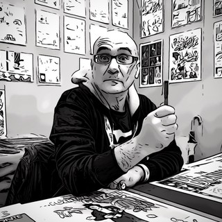 Sanremo: Larry Camarda tra i protagonisti del Lucca Comics con il suo &quot;Uansciot&quot;, l'intervista al disegnatore matuziano