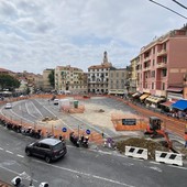 Il cantiere di piazza Eroi