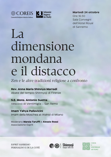 Sanremo: all'hotel Royal la presentazione del libro “La dimensione mondana e il distacco”