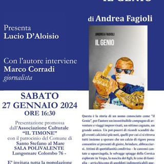 Santo Stefano al Mare: domani la presentazione del nuovo libro di Andrea Fagioli