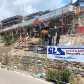 Sanremo: prende forma il 'giardino' sotto l'area ex Ghersi, proseguono i lavori ai Tre Ponti (Foto)