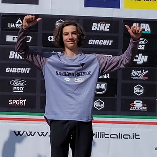 Mountain Bike: ottimo terzo posto al campionato italiano di downhill per il sanremese Mattia Bianco
