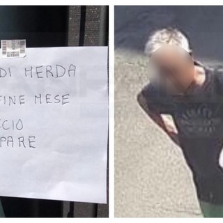 Bordighera: &quot;Cane di merda ti faccio crepare&quot;, cartello di minacce e bocconi avvelenati in via Giulio Cesare (Foto)