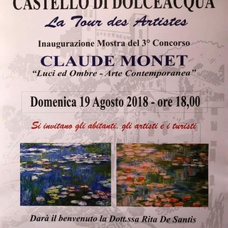 Dolceacqua: dal 19 agosto all'8 settembre la mostra delle opere del concorso “Claude Monet, luci ed ombre a Dolceacqua”